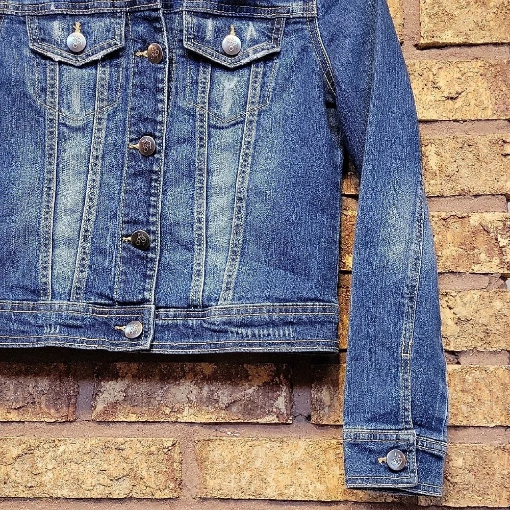 The Children's Place Blue Denim Jacket Size 10/12
